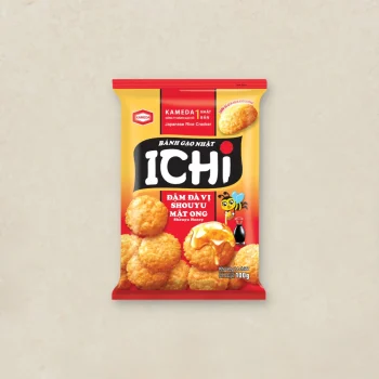 KAMEDA Ichi Bolacha de Arroz com Molho de Soja e Mel  100g