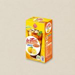 Yellow ice tea box featuring iced tea with lemon slices and Korean text on packaging; front shows lemon graphic and large Ice Tea logo.