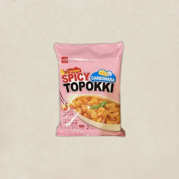 WANG Spicy Carbonara Topokki 매운 까르보나라 떡볶이 파우치